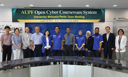 AUPF Open Cyber Courseware System University Malaysia Perlis Team 방문